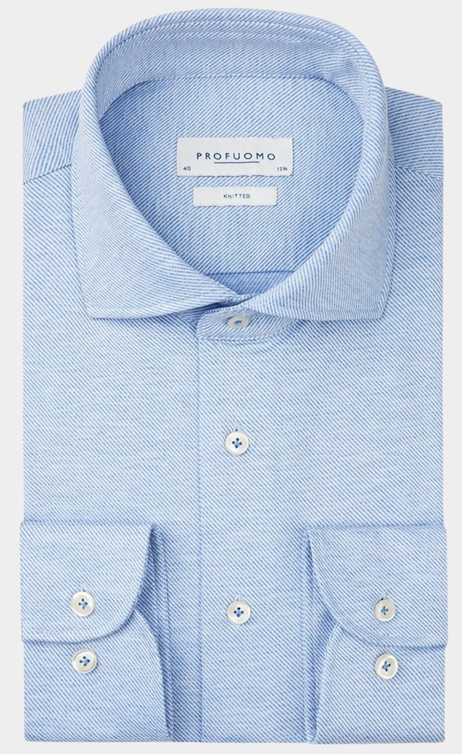 Profuomo Business hemd lange mouw Blauw  PPVH30011B/M