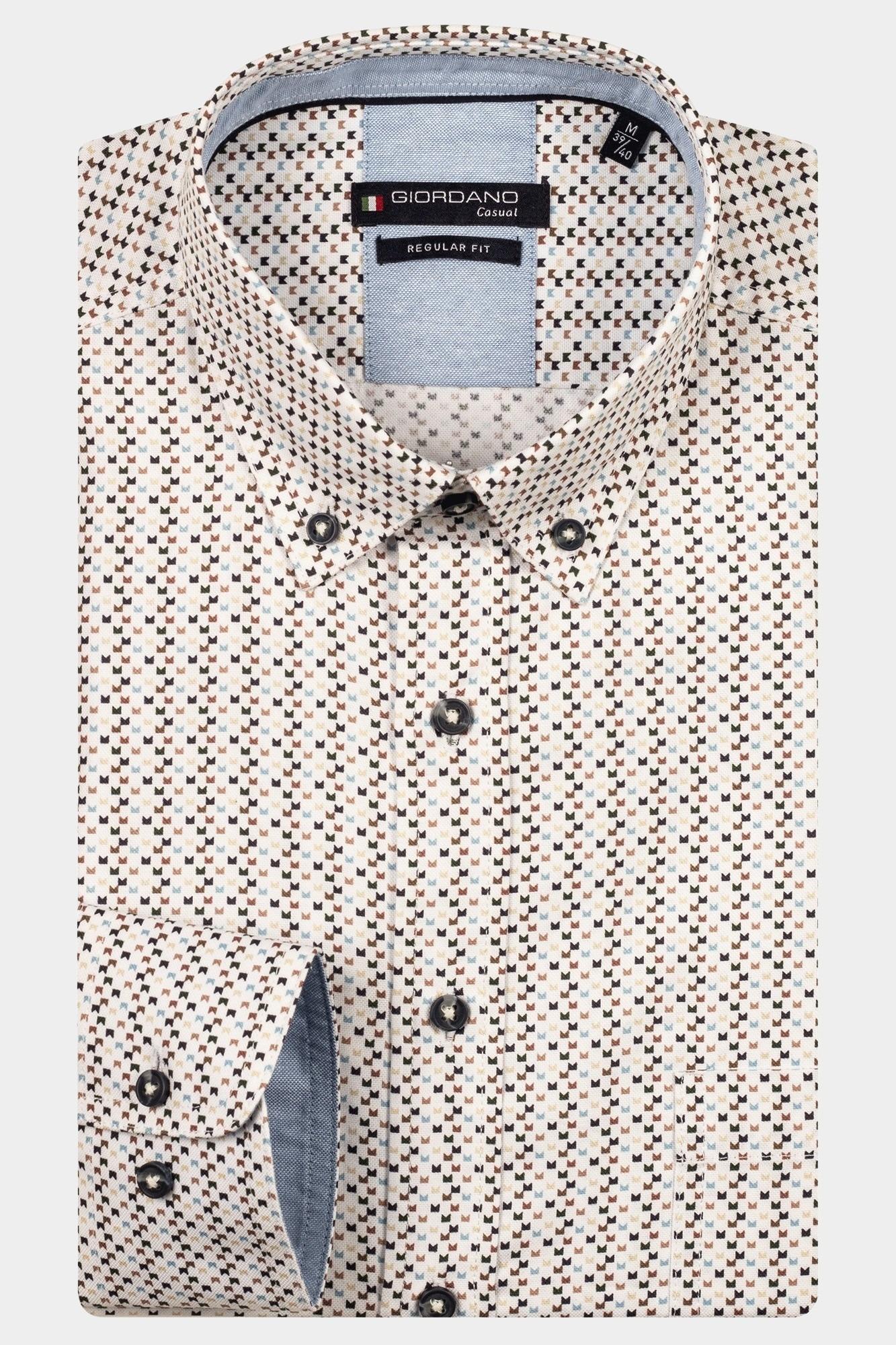 Giordano Casual hemd lange mouw Paars Ivy long sleeve button down S 527018/40