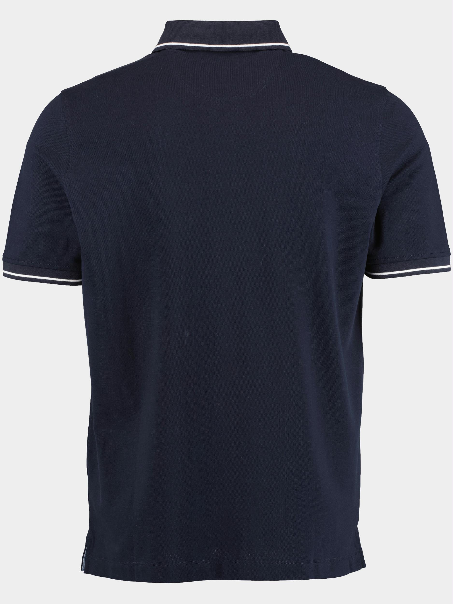 Baileys Polo korte mouw Blauw Poloshirt - with chestpocket 315214/60