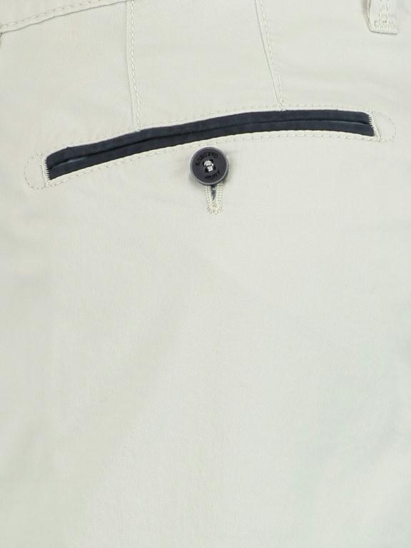 Gardeur Katoenen Broek Wit Benny-3 Modern Fit Chino 412941/81