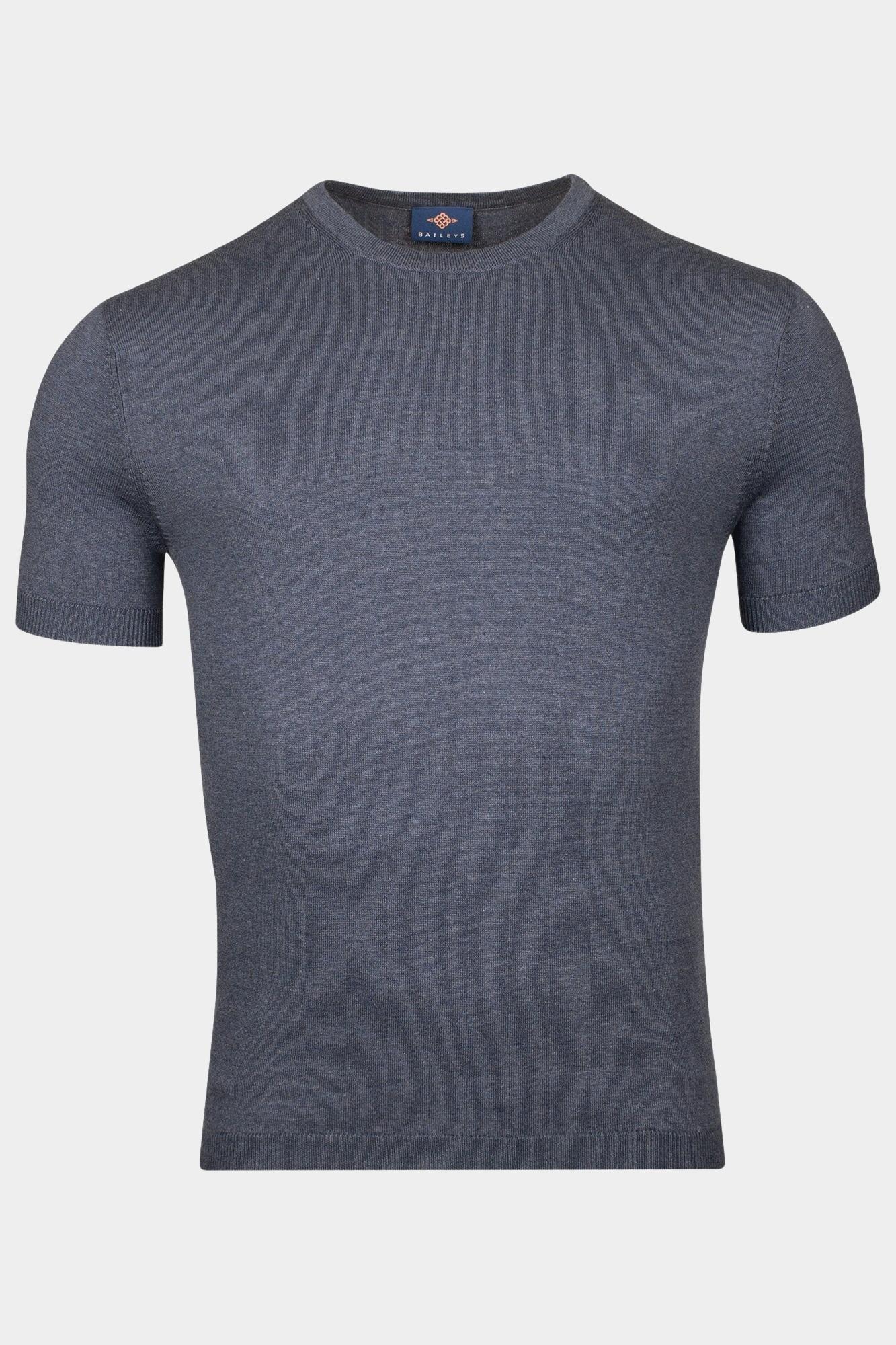 Baileys T-shirt korte mouw Blauw Crew Neck Pullover - SS 14gg 515686/675