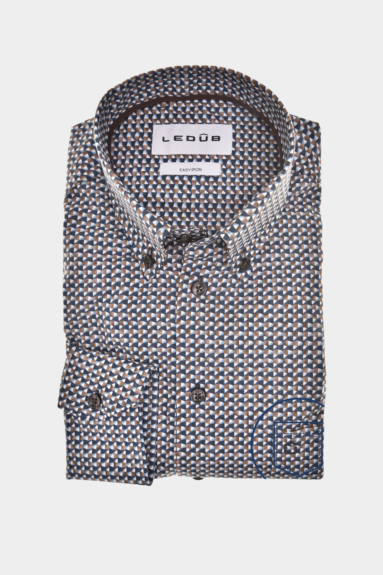 Ledub Business hemd lange mouw Blauw MFN5 0143108/196-680-000