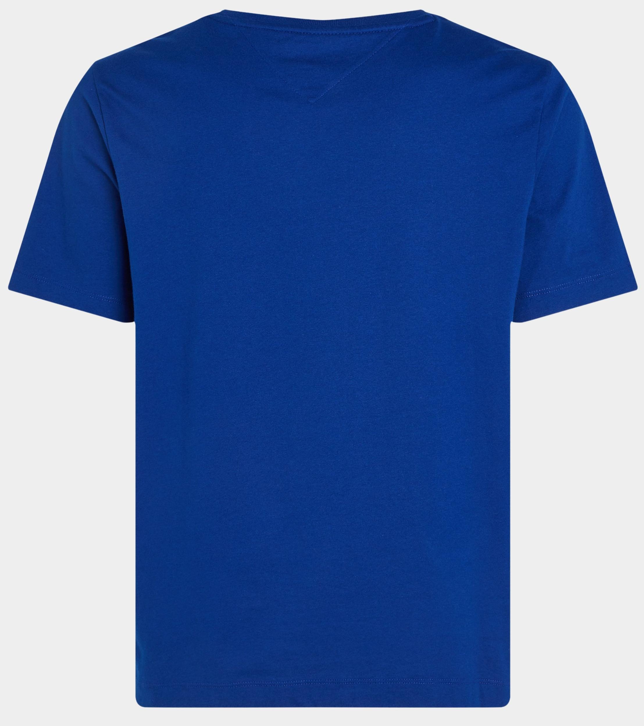 Tommy Hilfiger T-shirt korte mouw Blauw ESS Seasonal Reg Fit Solid Tee MW0MW39995/D03