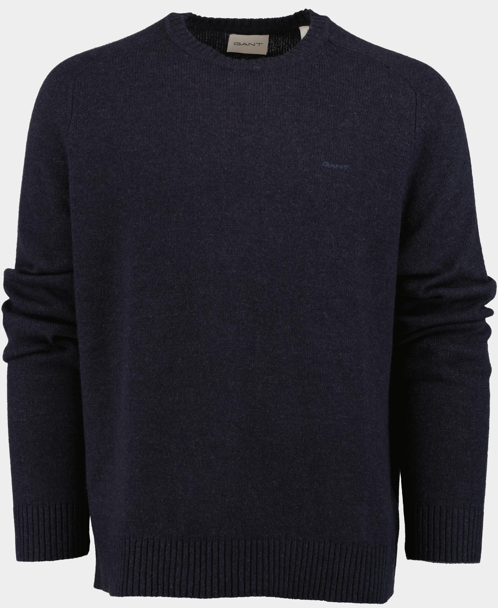 Gant Pullover Blauw Wool Blend C-Neck 8050226/480 Bos Men Shop