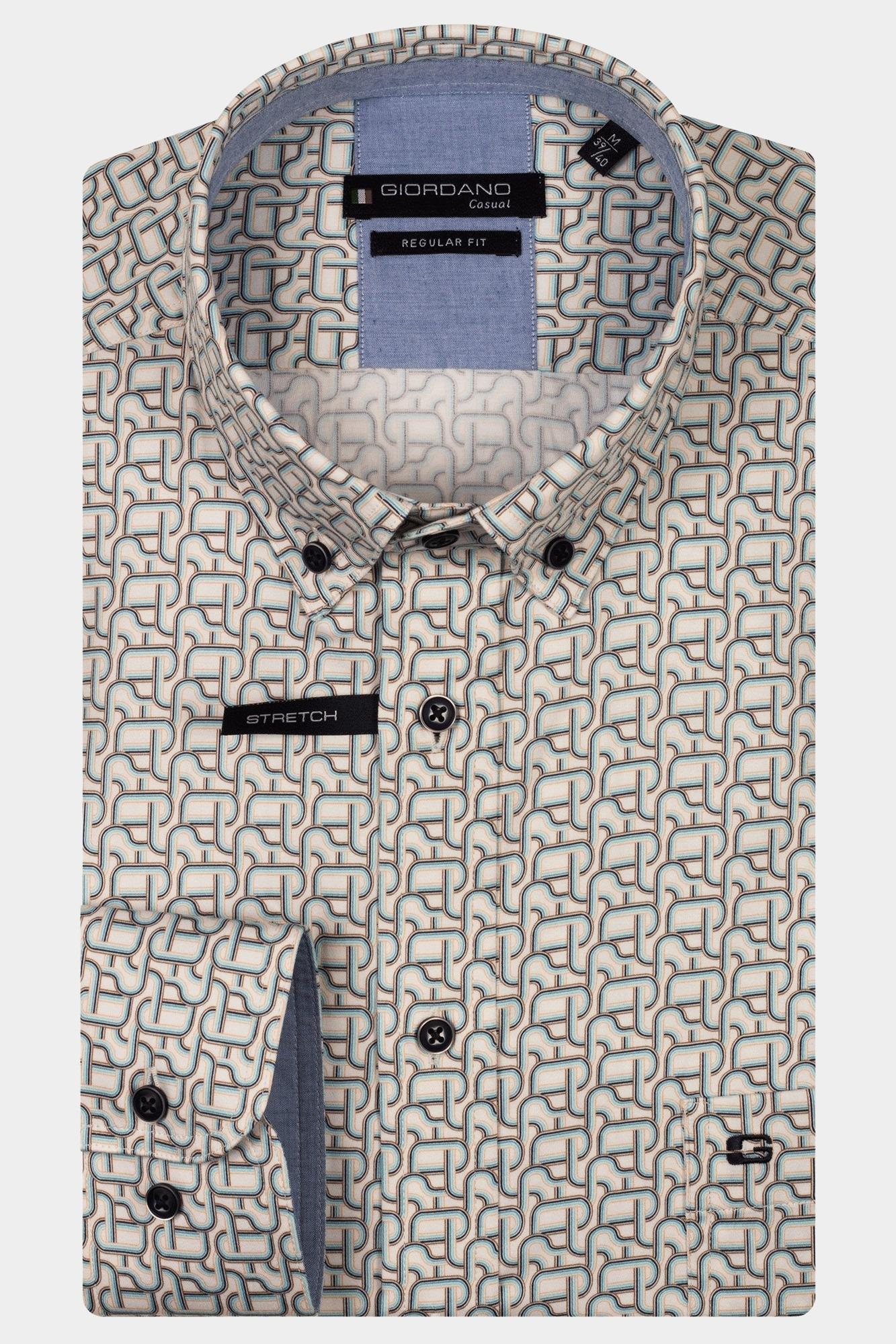 Giordano Casual hemd lange mouw Roze Ivy Long sleeve button down s 517017/25