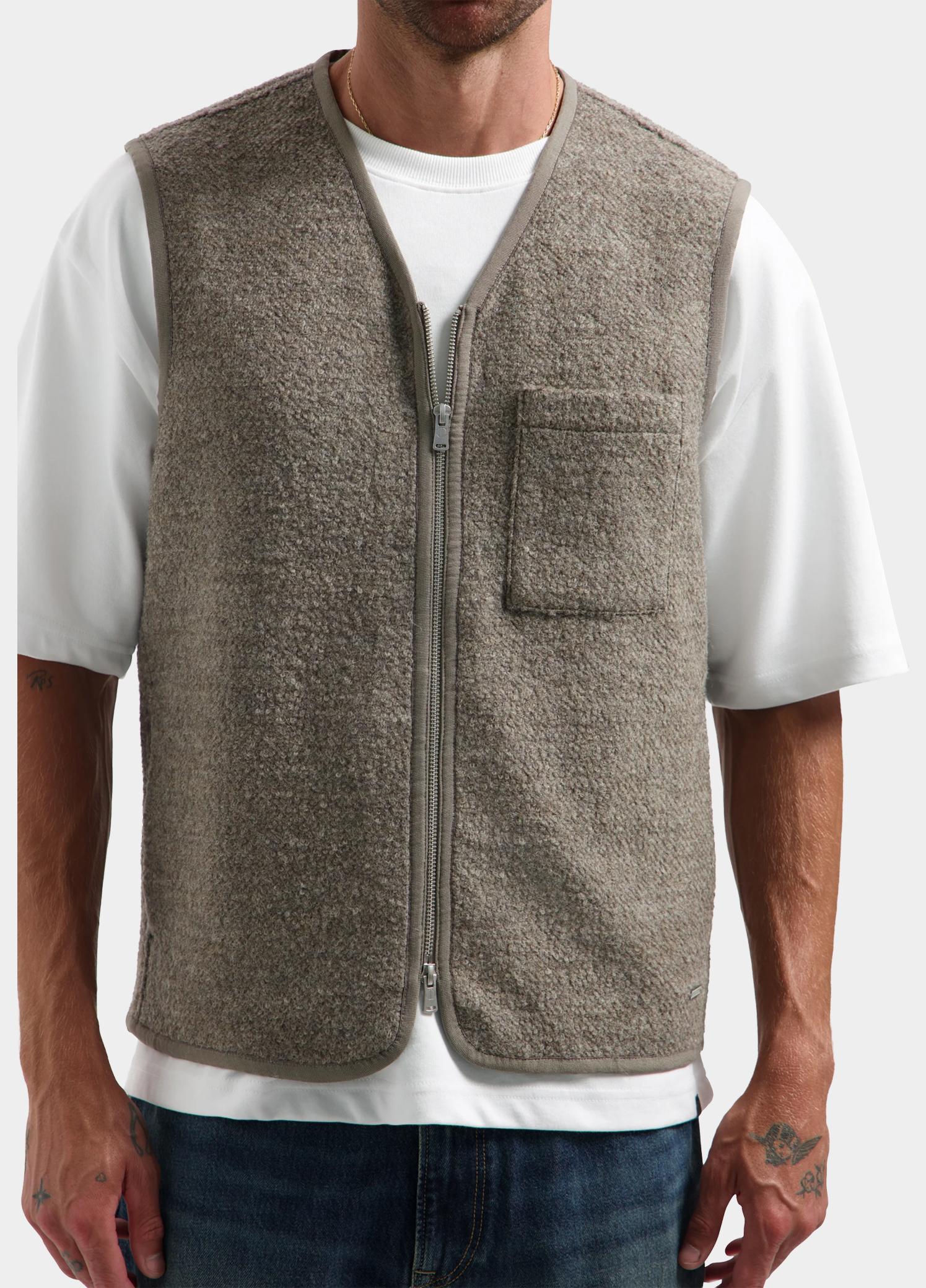 Dstrezzed Bodywarmer heren Bruin William Teddy Vest 121503/277