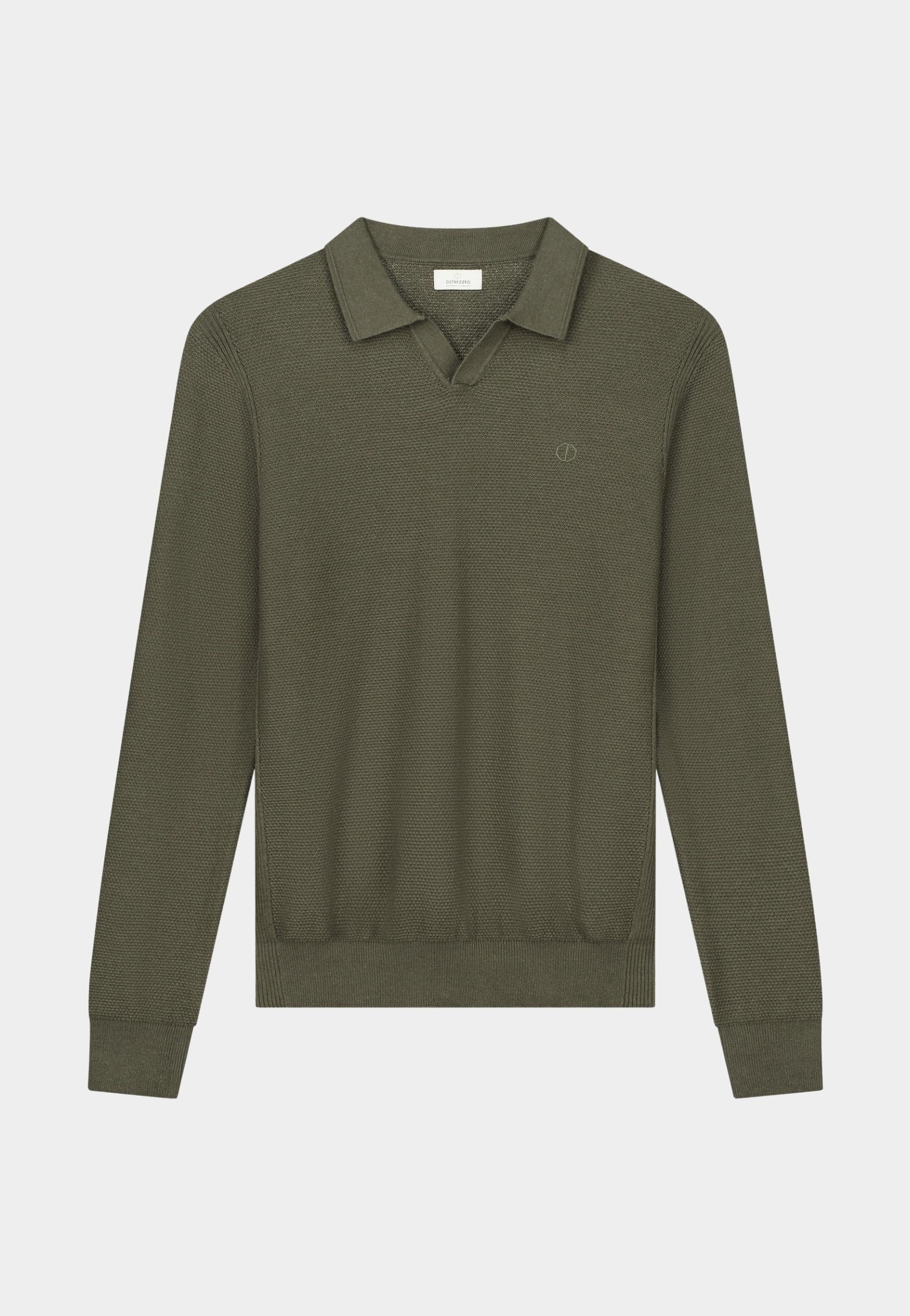 Dstrezzed Polo lange mouw Groen Mercury Polo 405578-AW24/557