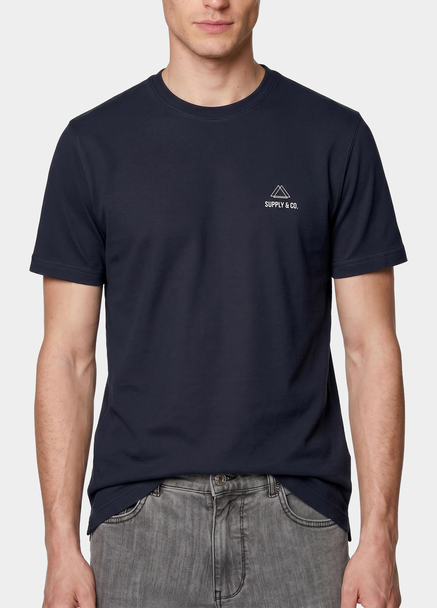 Supply & Co. T-shirt heren Blauw Basic T-shirt SCO25108BA01/290 navy