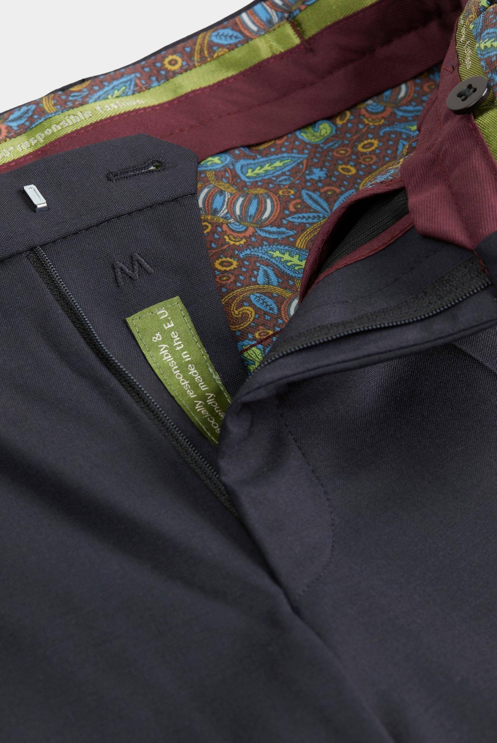 Meyer Wollen Pantalon Blauw Oslo Art.9-344 2230934400/17
