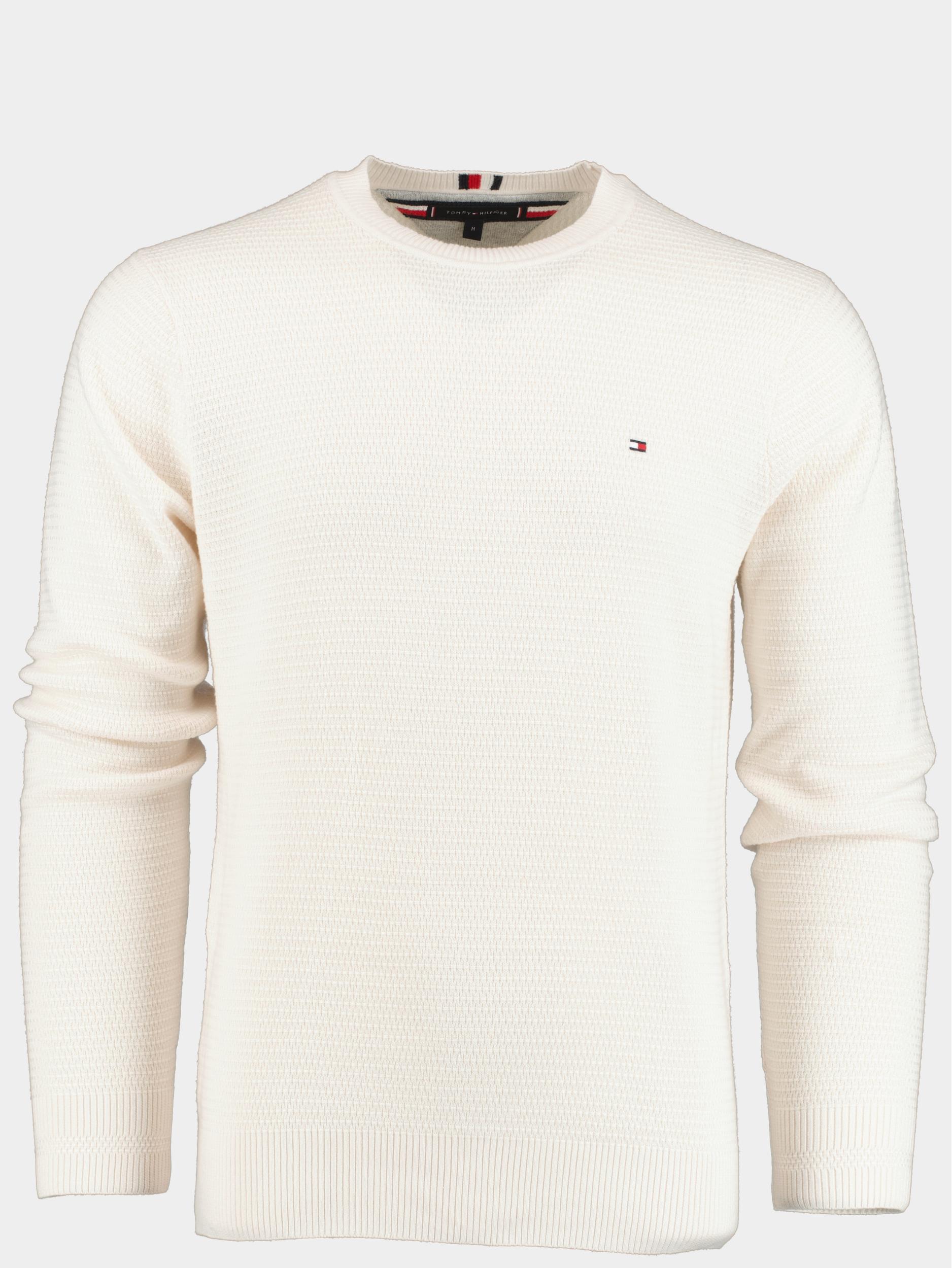Tommy Hilfiger Pullover Wit interlaced structure MW0MW31576/AC0