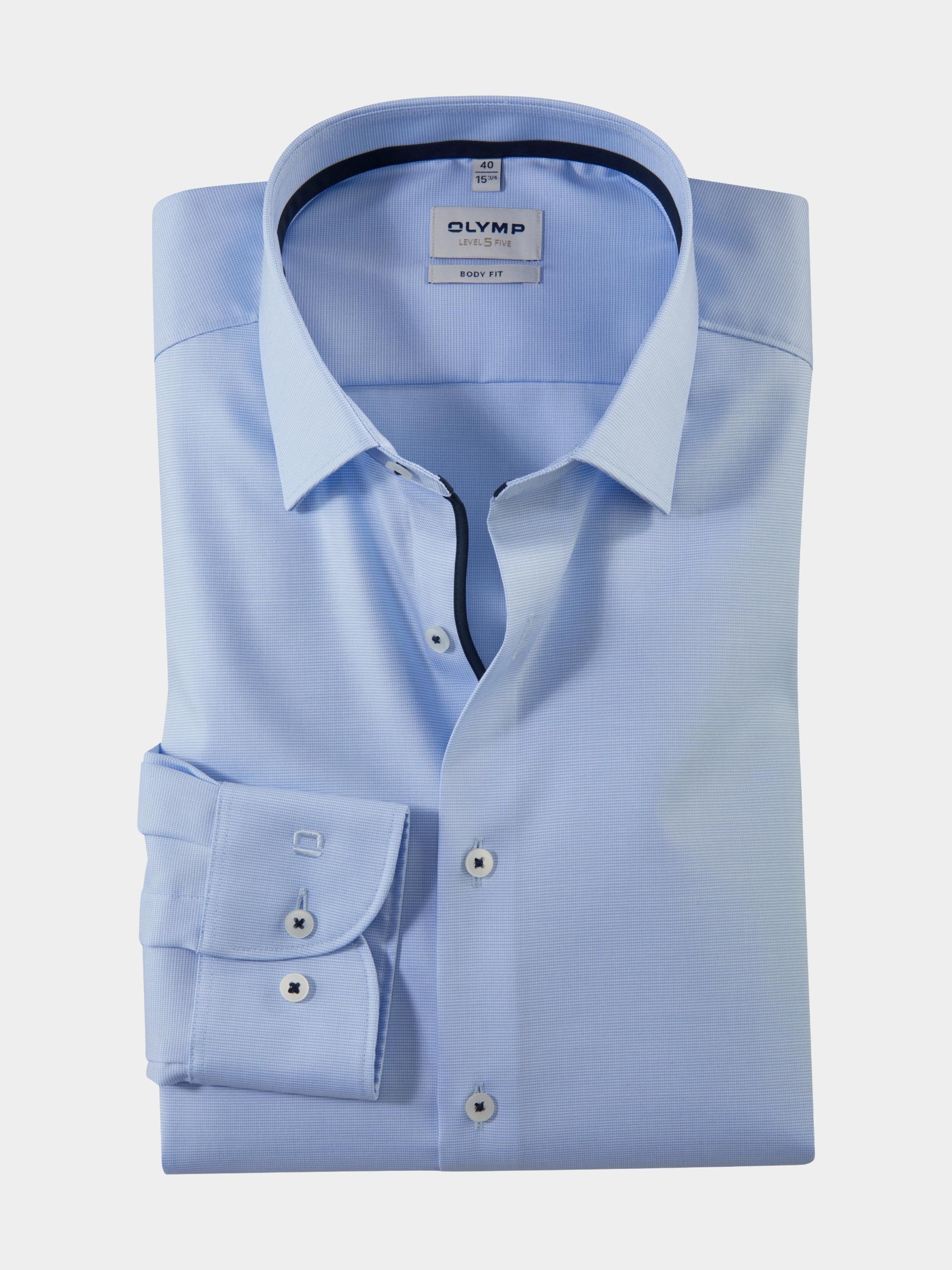 Olymp Business hemd lange mouw Blauw 0731/64 Hemden 073164/11