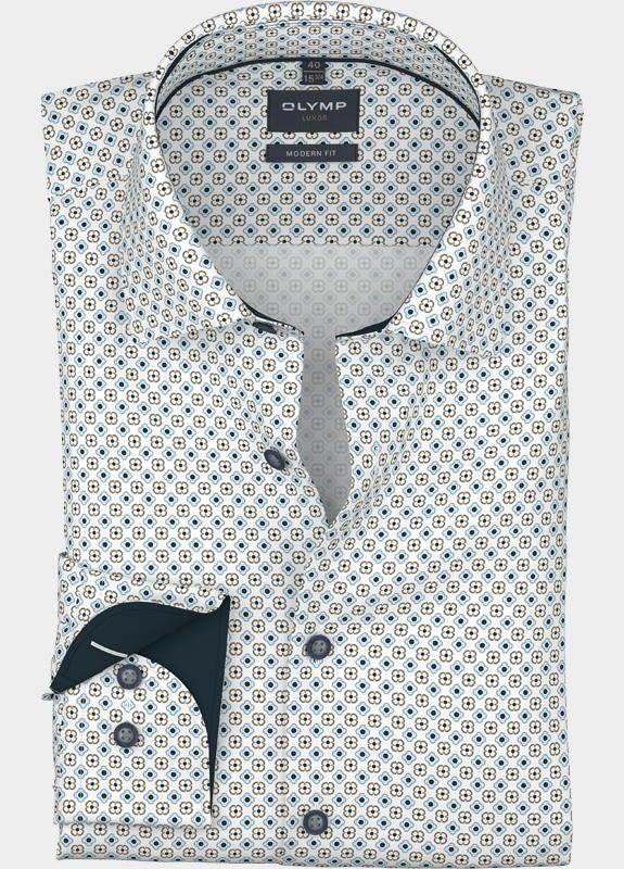Olymp Business hemd lange mouw Wit 121614-Hemden 121614/00