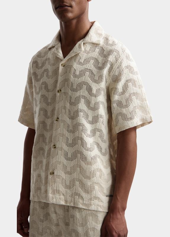 Dstrezzed Casual hemd korte mouw Beige Charlie Resort Shirt 311510/107