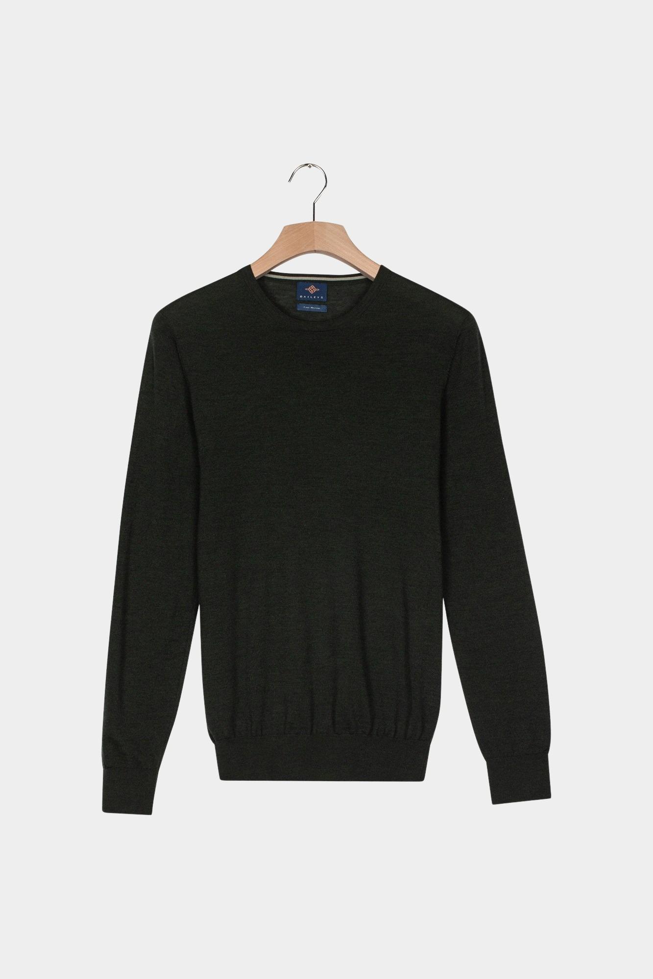 Baileys Pullover Groen Crew Neck Pullover  14gg sing 520066/79