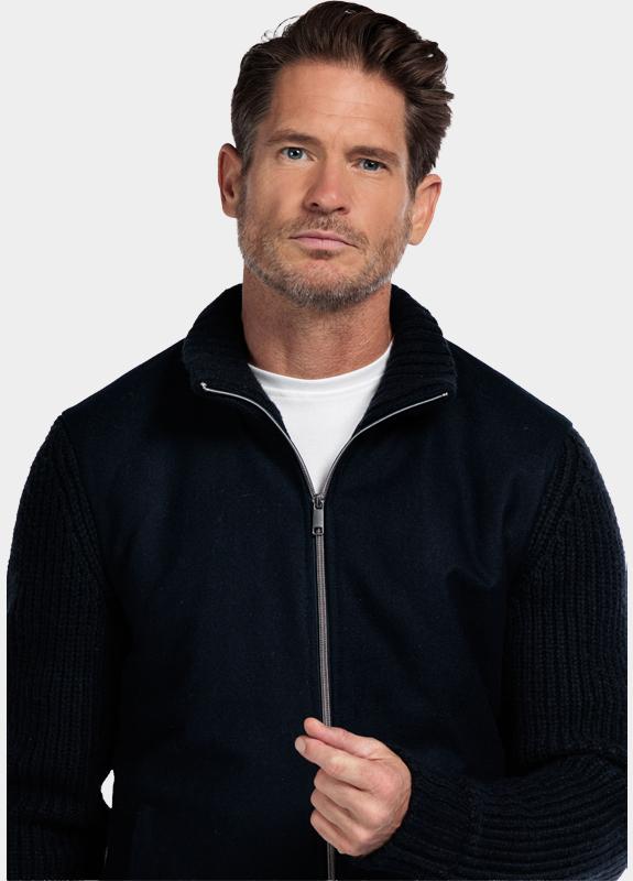 Baileys Vest Blauw Cardigan Zip  Front 522095/60