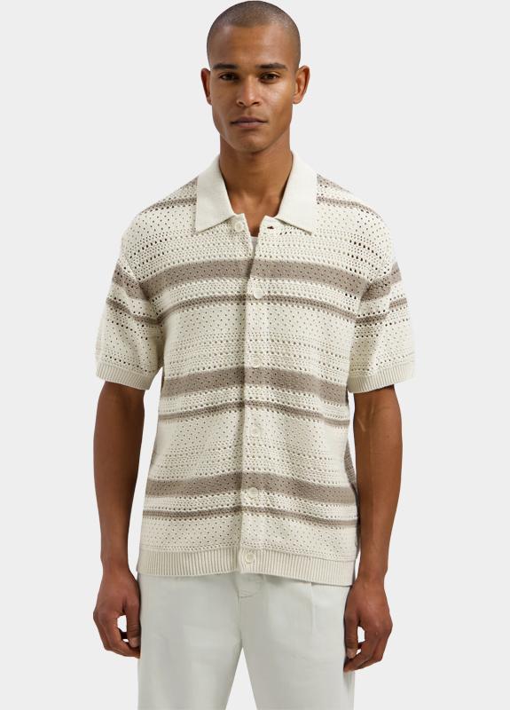 Dstrezzed Polo korte mouw Beige Mica Shortsleeve Vest 421154/107