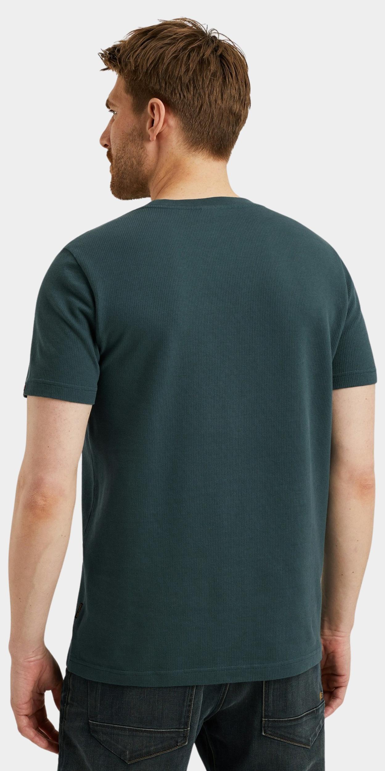 PME Legend T-shirt korte mouw Blauw Short sleeve r-neck flat waff PTSS2508564/5125