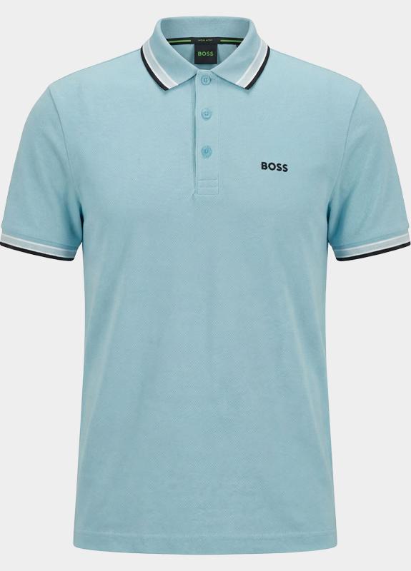 BOSS Green Polo korte mouw Blauw Paddy 10241663 01 50469055/455
