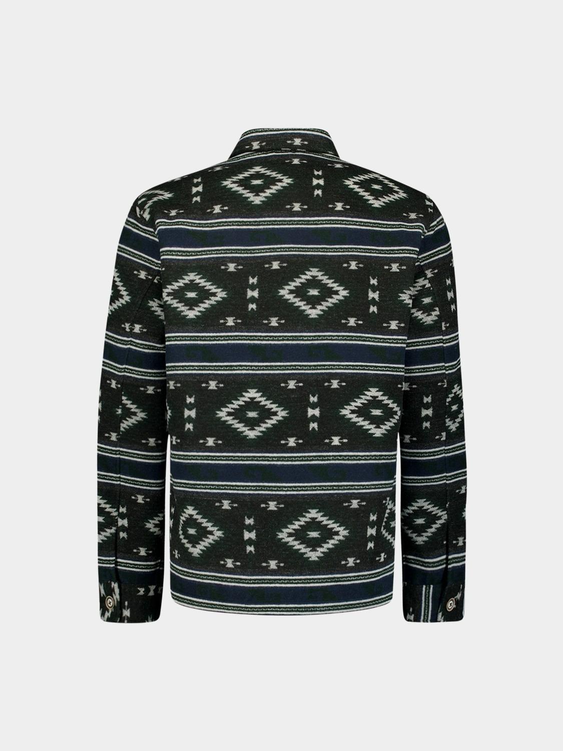No Excess Casual hemd lange mouw Zwart Overshirt Button Closure Patt 25510909/020