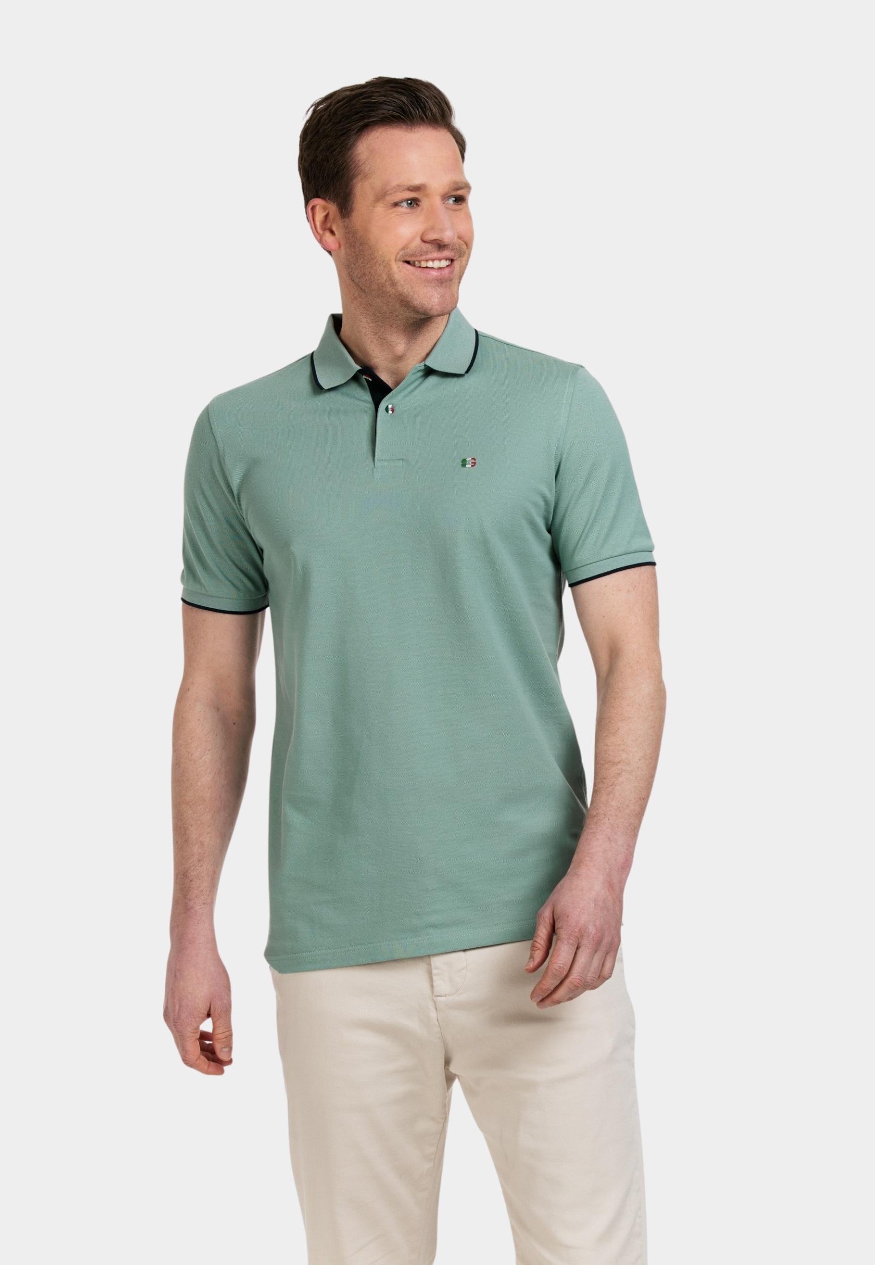 Giordano Polo korte mouw Groen Nico short sleeve signature p 516587/72