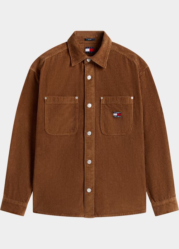 Tommy Jeans Casual hemd lange mouw Bruin TJM RLX WASHED CORD SHIRT EXT DM0DM22016/GVP