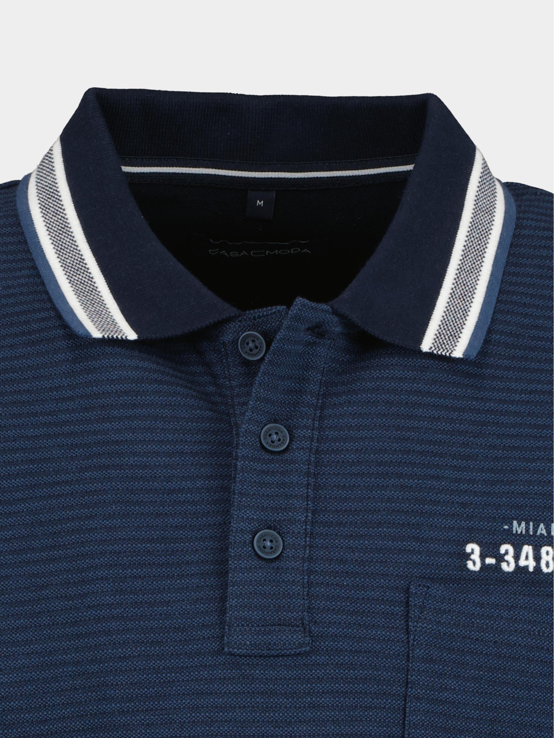 Casamoda Polo korte mouw Blauw Polo 934057700/105
