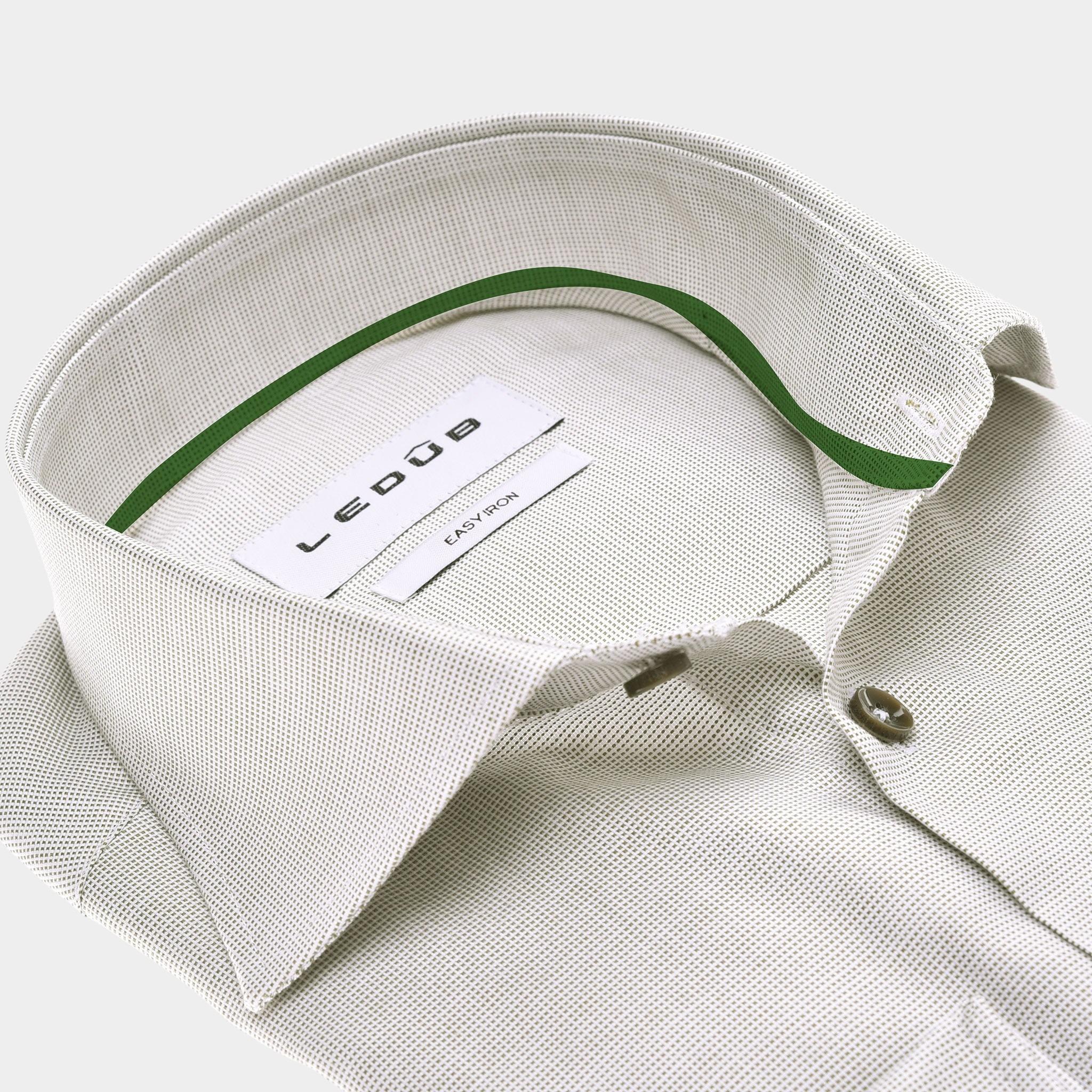 Ledub Business hemd lange mouw Groen LE24204 MFN5 0142827/530-000-000