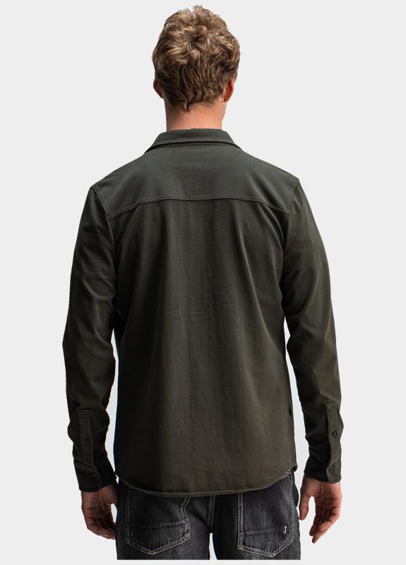 Butcher of Blue Overshirt Bruin Finn Pocket Jersey Overshirt M2524014/696