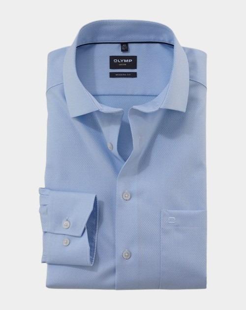 Olymp Business hemd lange mouw Blauw Luxor 135674/11