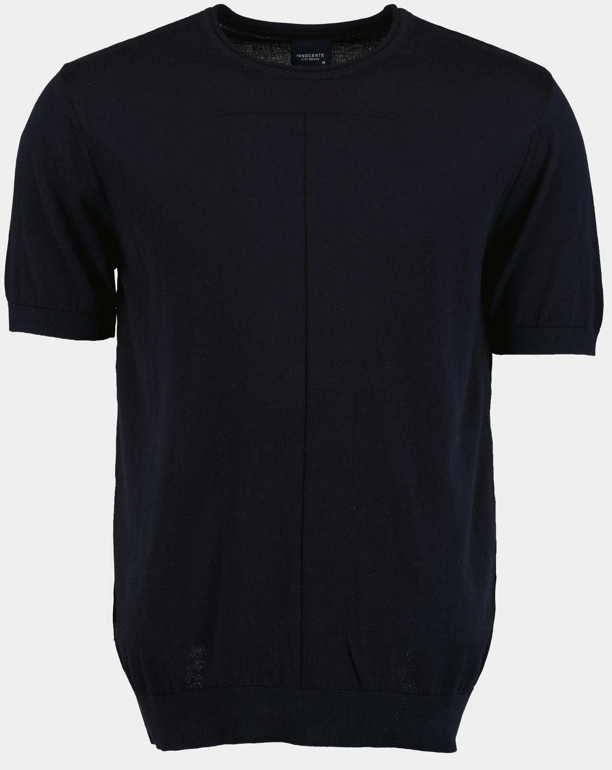 Bos T-shirt korte mouw Blauw gebreid met rolkraag 314/3527
