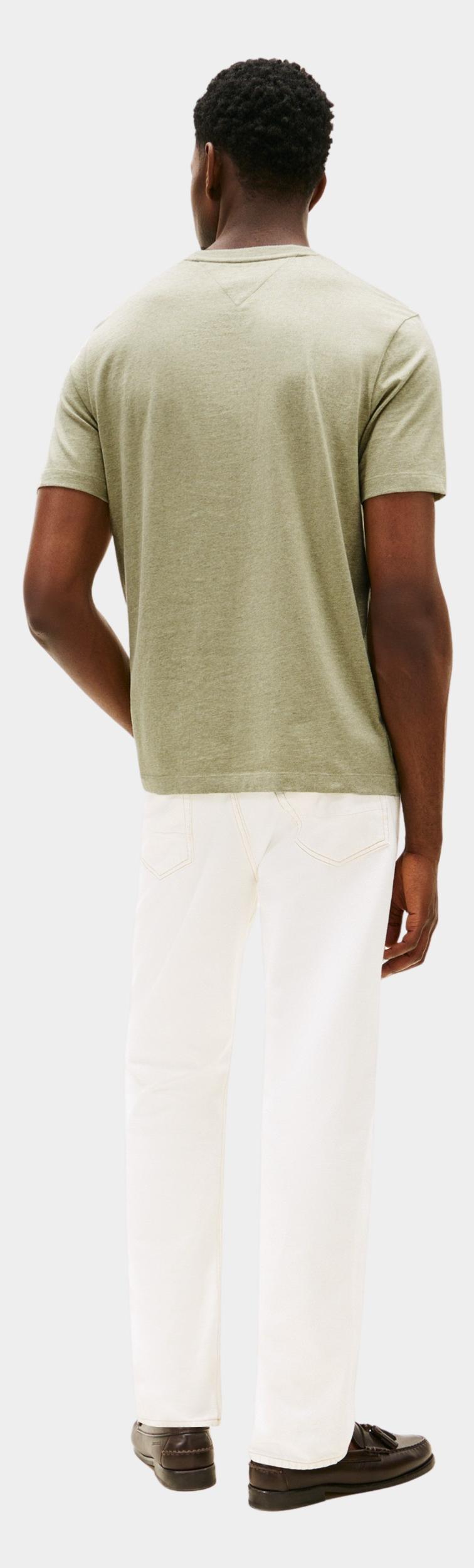 Tommy Hilfiger T-shirt korte mouw Groen Essential Reg Fit He MW0MW37268/MTA