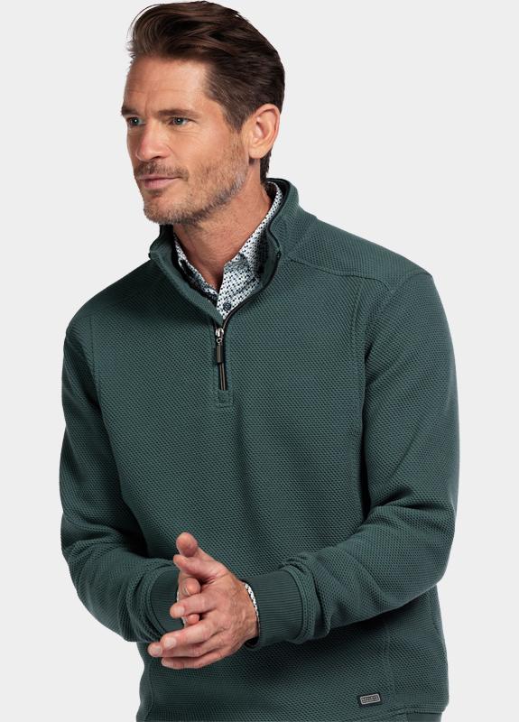 Baileys sweat halfzip Groen Sweatshirt 1/2 Zip  Hi-Low St 523131/73