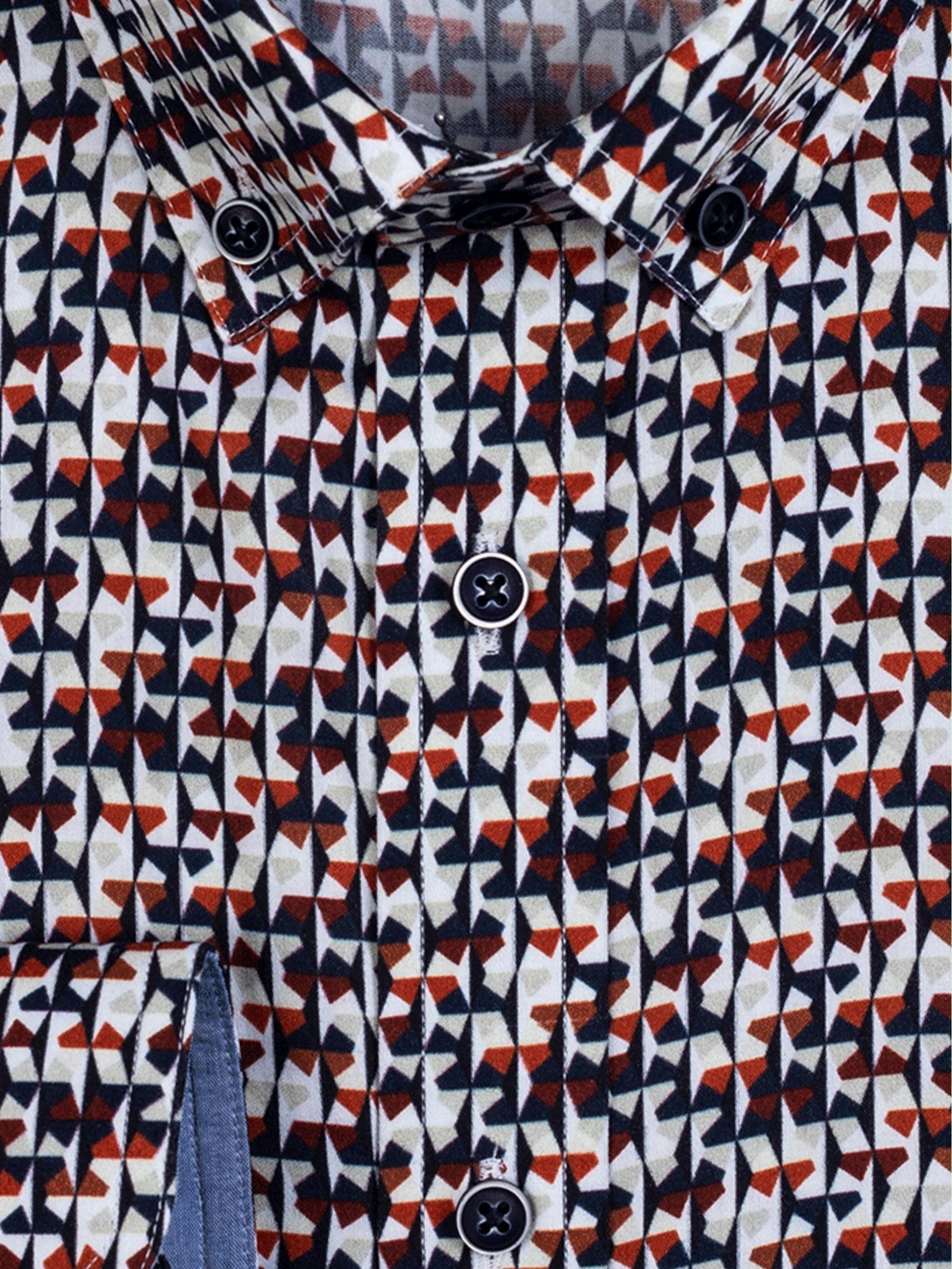 Giordano Casual hemd lange mouw Multi Ivy 227017/20