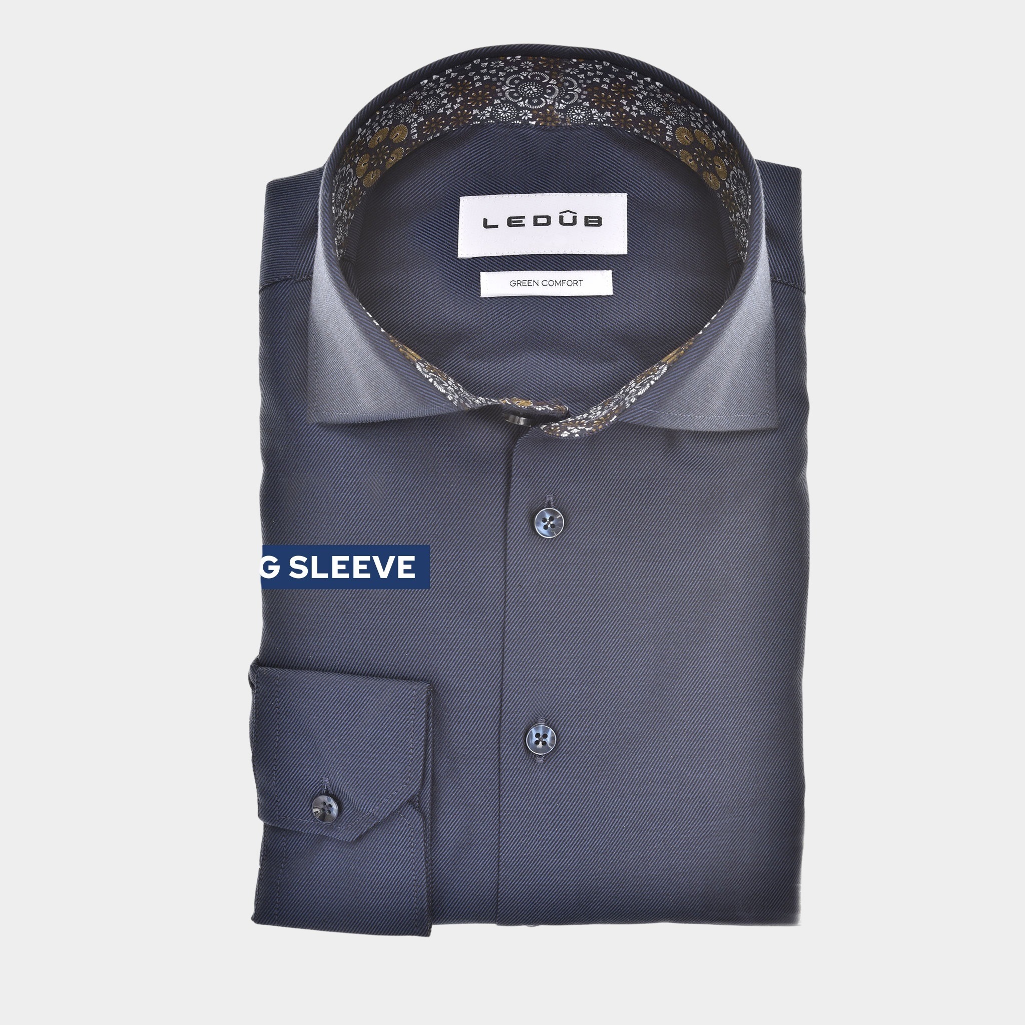 Ledub Overhemd extra lange mouw Blauw LE24233   MFN 7 0142665/195-194-000