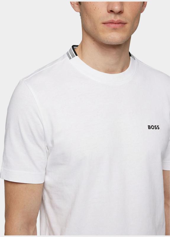 BOSS Green T-shirt korte mouw Wit TS_Pique 10266738 01 50575207/100