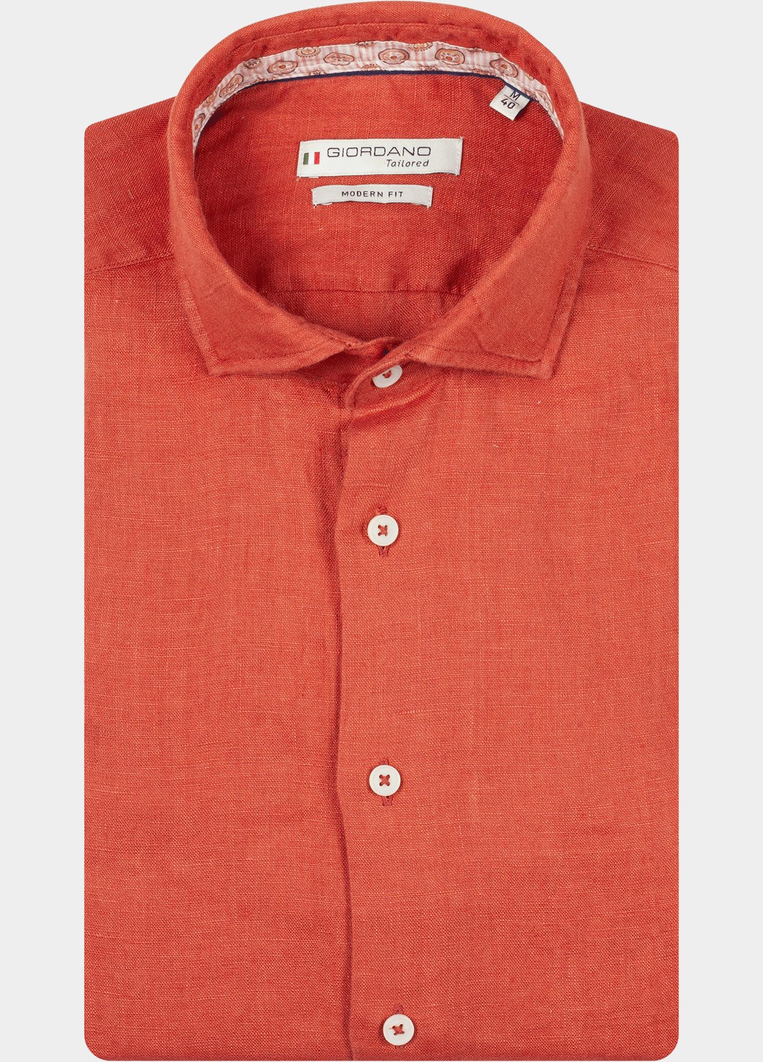 Giordano Overhemd heren Roze Row Long Sleeve Cutaway Soft 617811/31