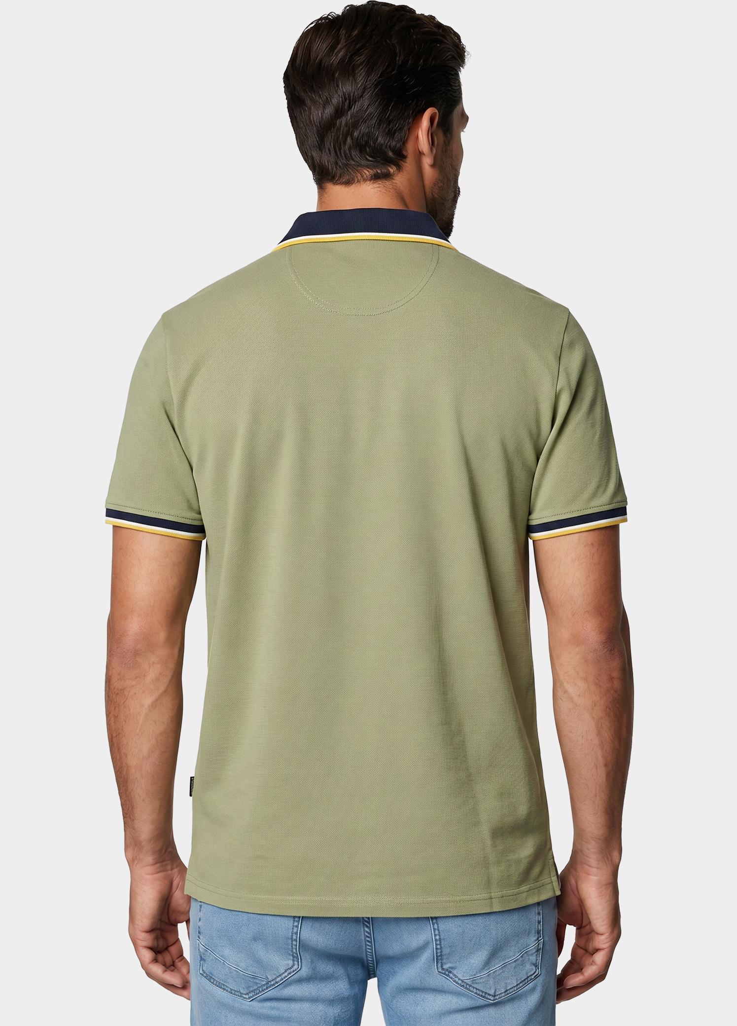Casamoda Polo korte mouw Groen Polo 2-tone PQ 126320101/303