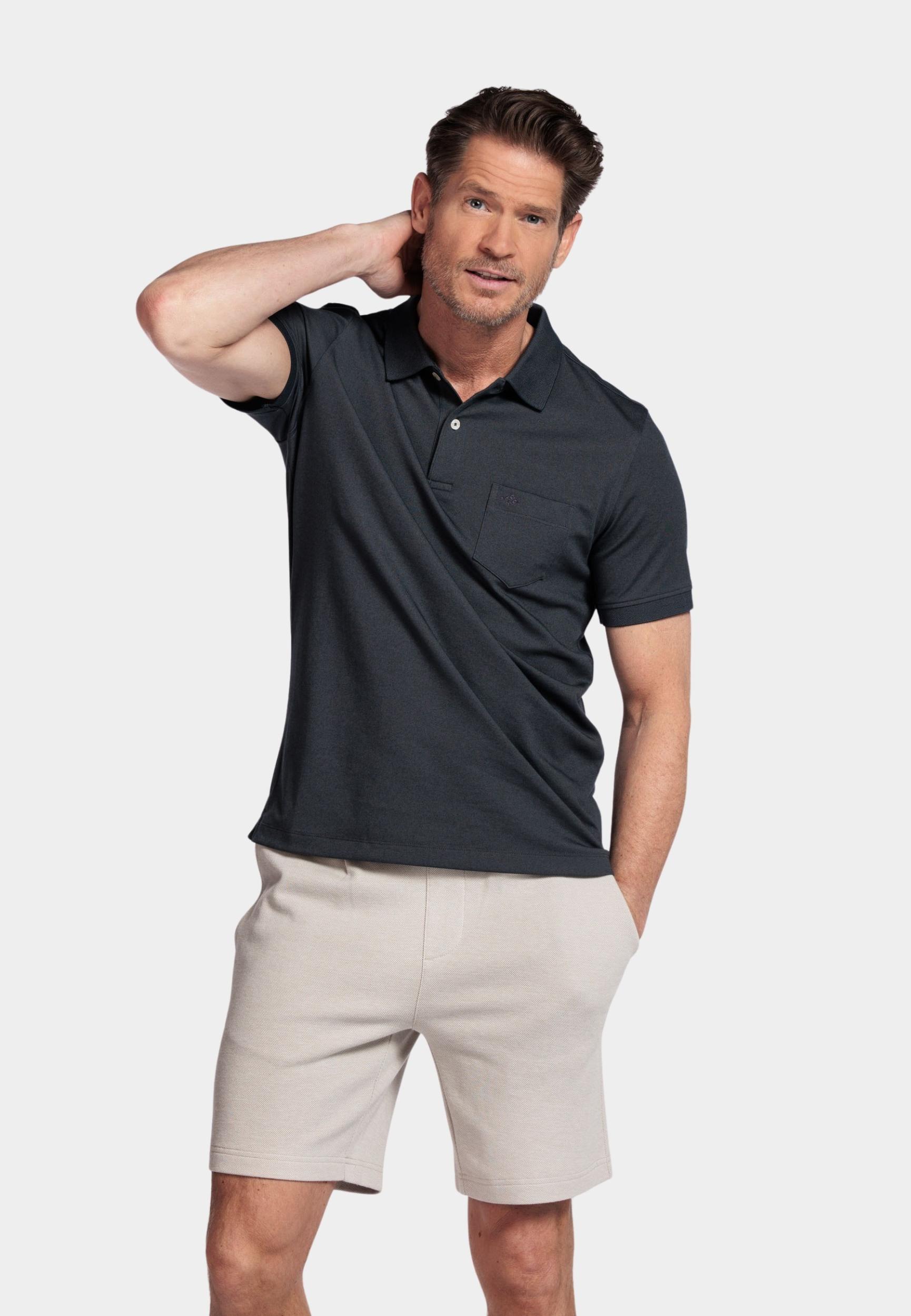 Baileys Polo korte mouw Grijs Poloshirt 515280/93