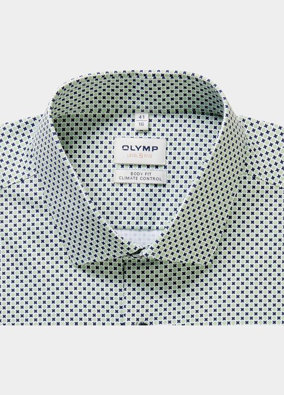 Olymp Zakelijk overhemd heren Groen Level Five 24/Seven 208614/40