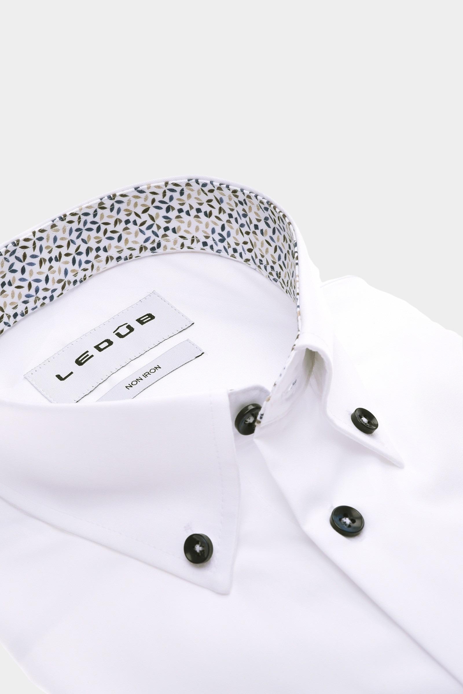 Ledub Business hemd lange mouw Wit MFN5 0143054/910-640-000