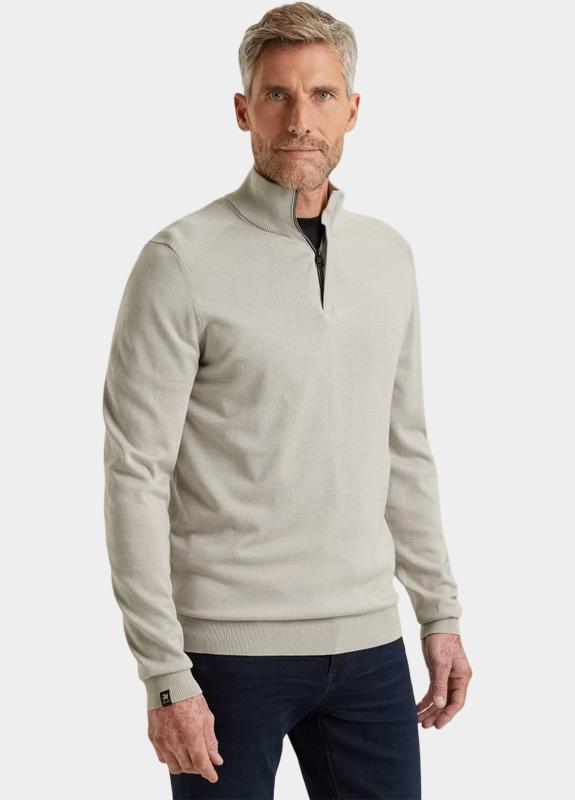 Vanguard Half Zip Grijs Half zip collar cotton modal VKW2511345/9048
