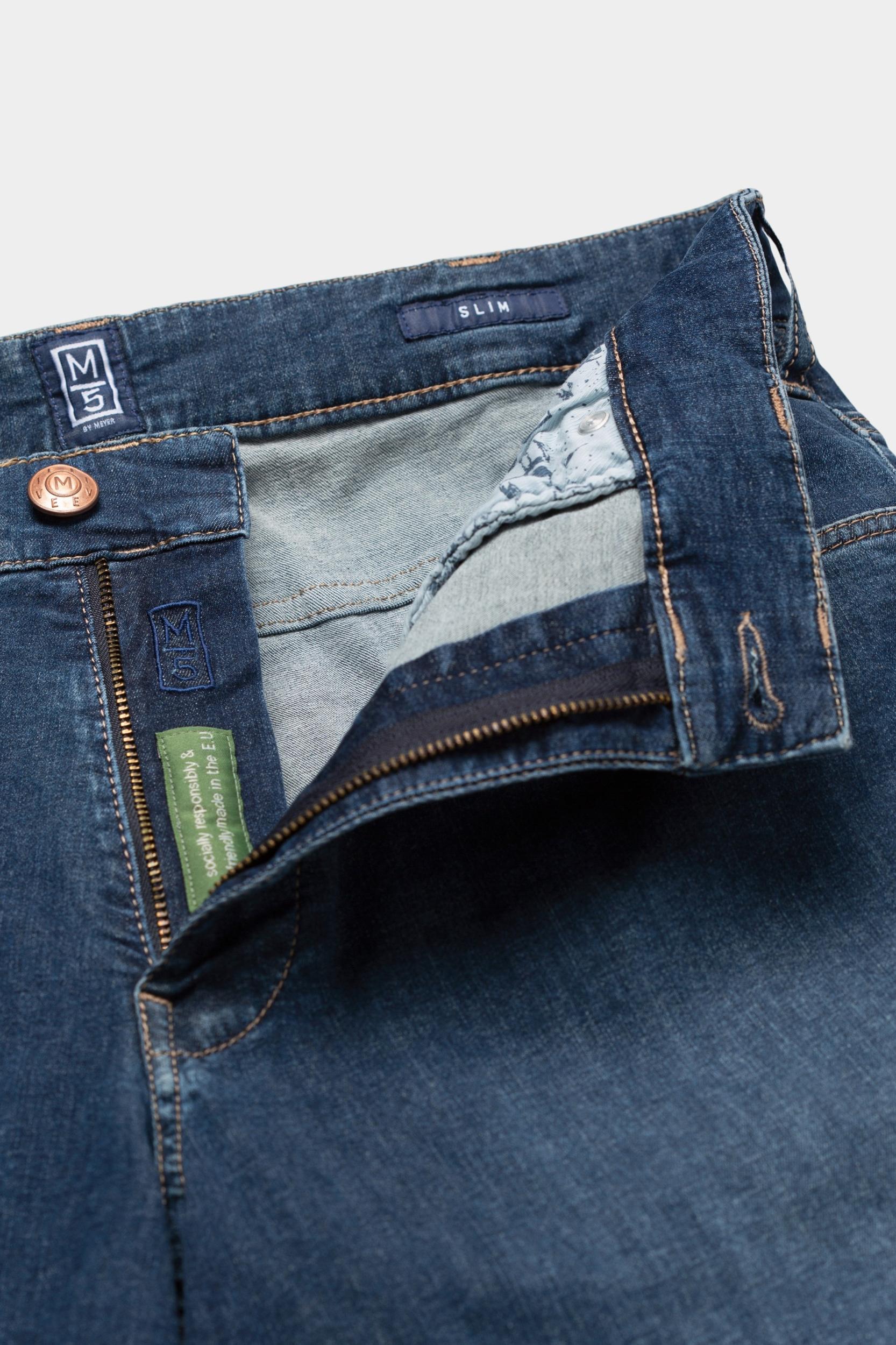 Meyer Flatfront Jeans Blauw SLIM Art.1-6276 3611627600/17