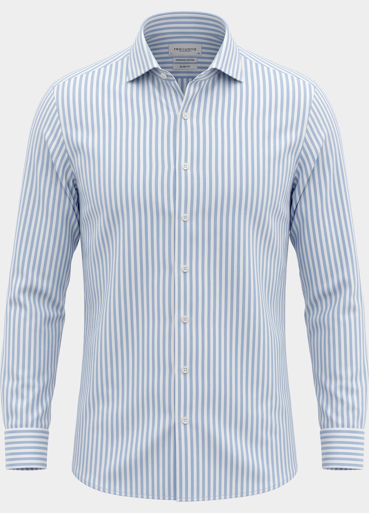 Profuomo Zakelijk overhemd heren Blauw  PPWH30028/B