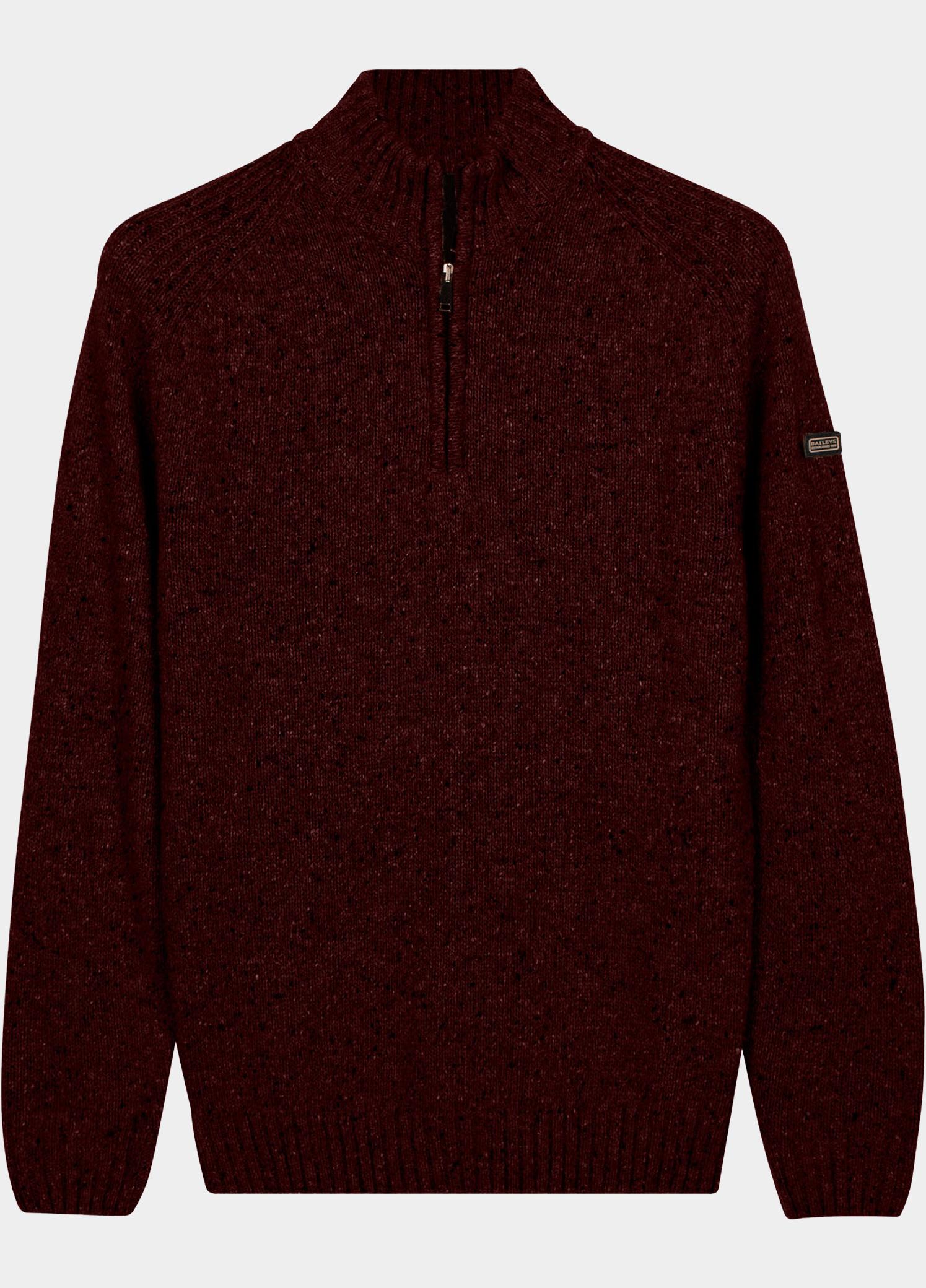 Baileys Half Zip Paars Single Knit 628408/487
