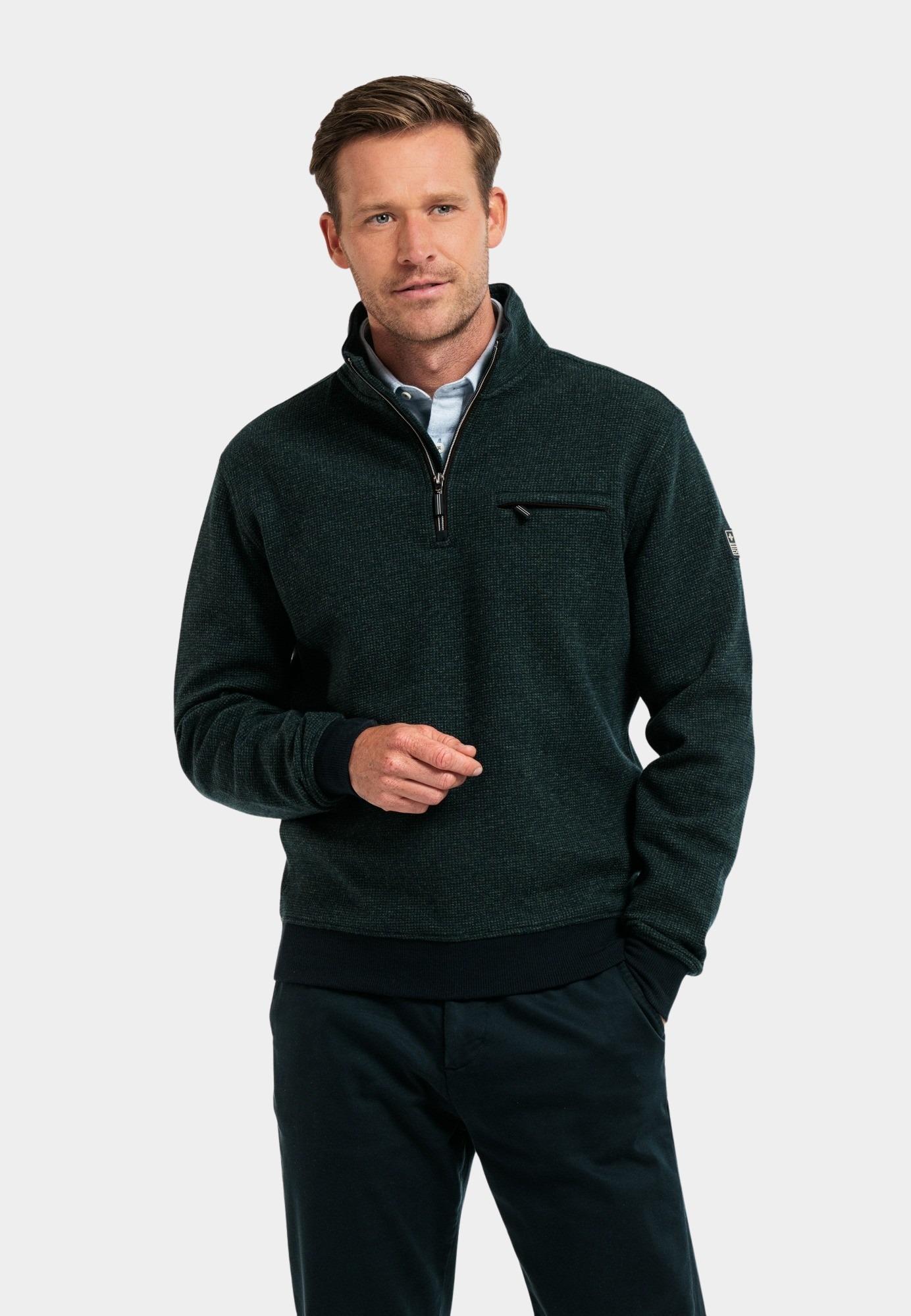 Baileys Half Zip Groen Sweatshirt 1/2 Zip 423107/78
