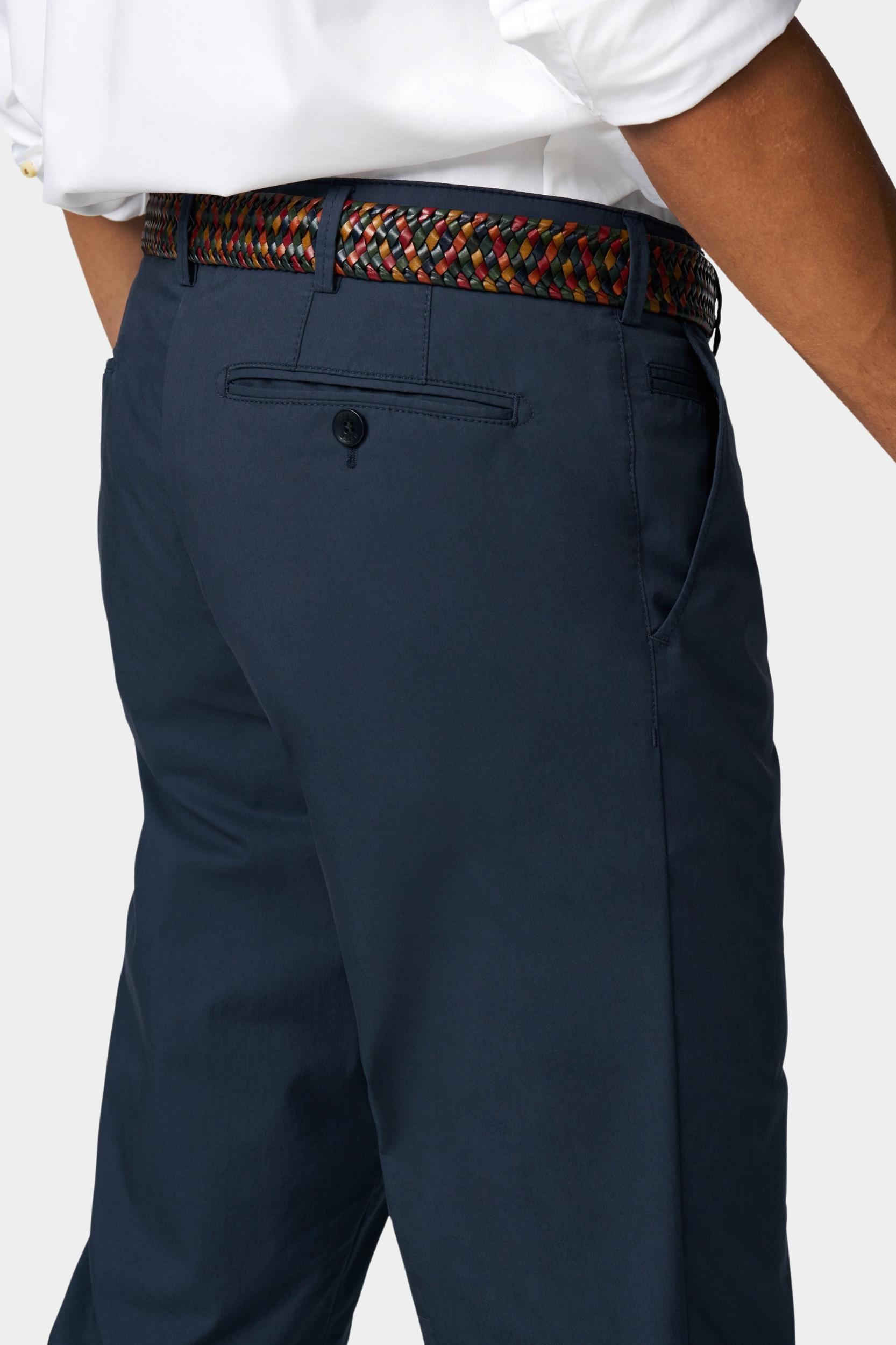 Meyer Katoenen Broek Blauw BONN Art.1-8120 1021812000/18