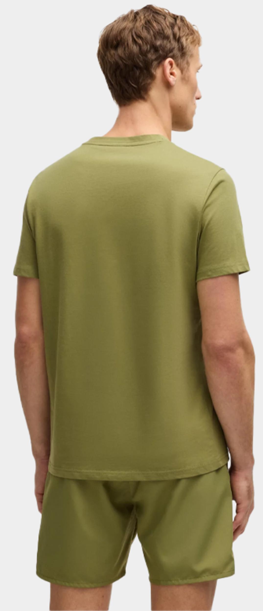 BOSS Black T-shirt korte mouw Groen T-Shirt RN 10249533 01 50491706/311