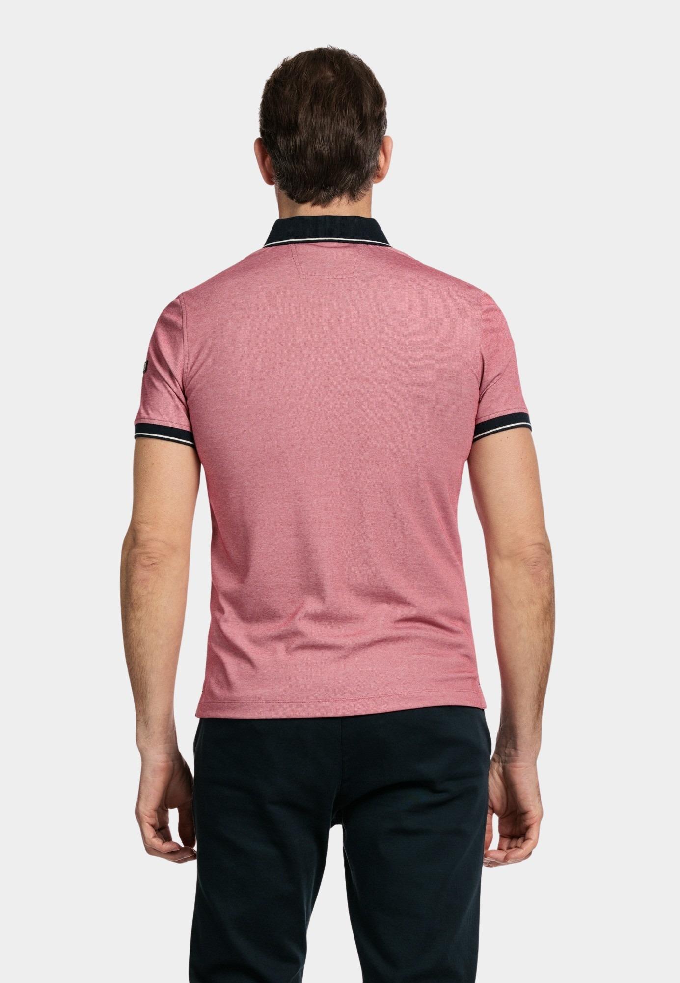 Baileys Polo korte mouw Roze Poloshirt 2-tone Oxford 415219/31