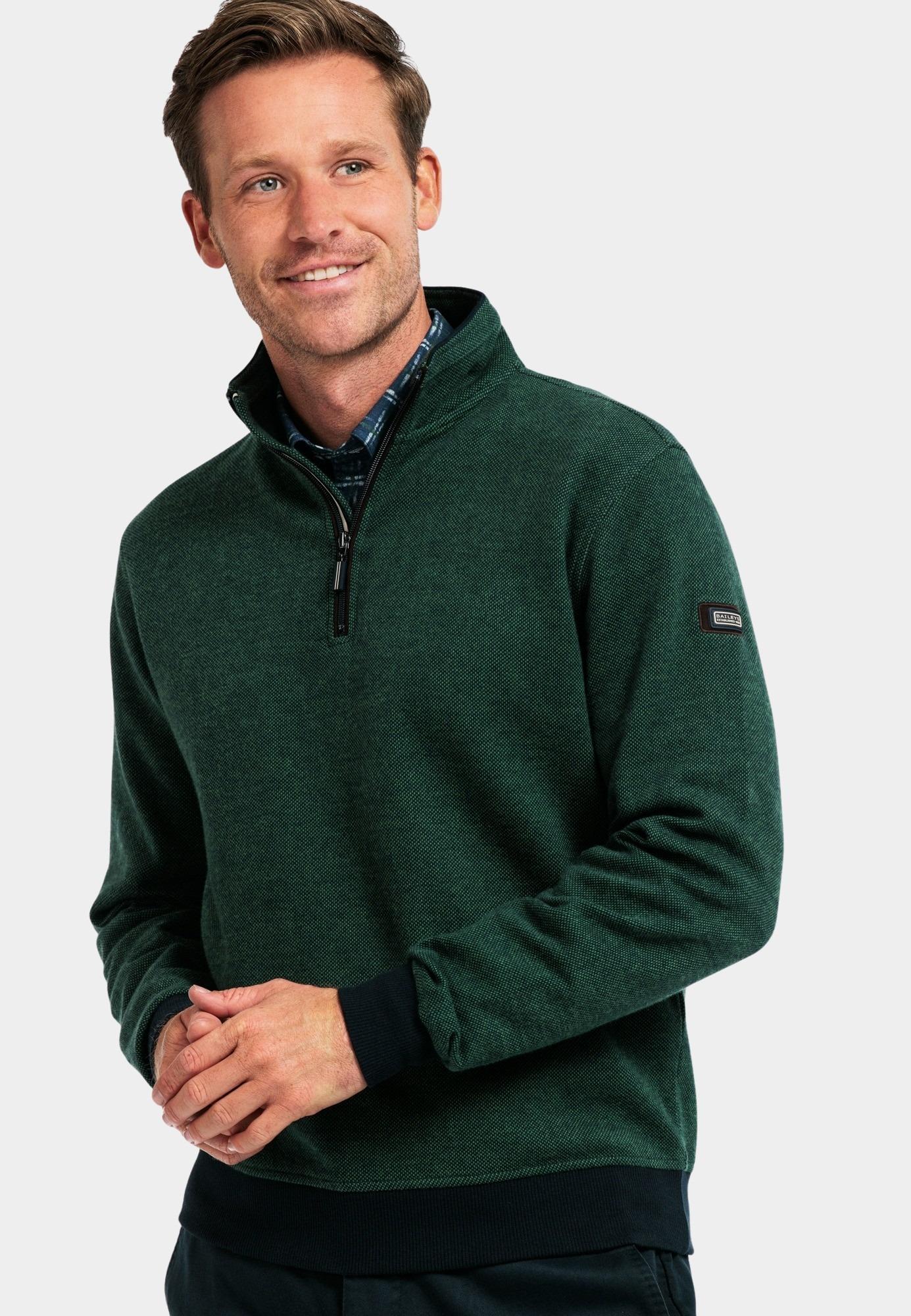 Baileys Half Zip Groen Sweatshirt 1/2 Zip 423112/70