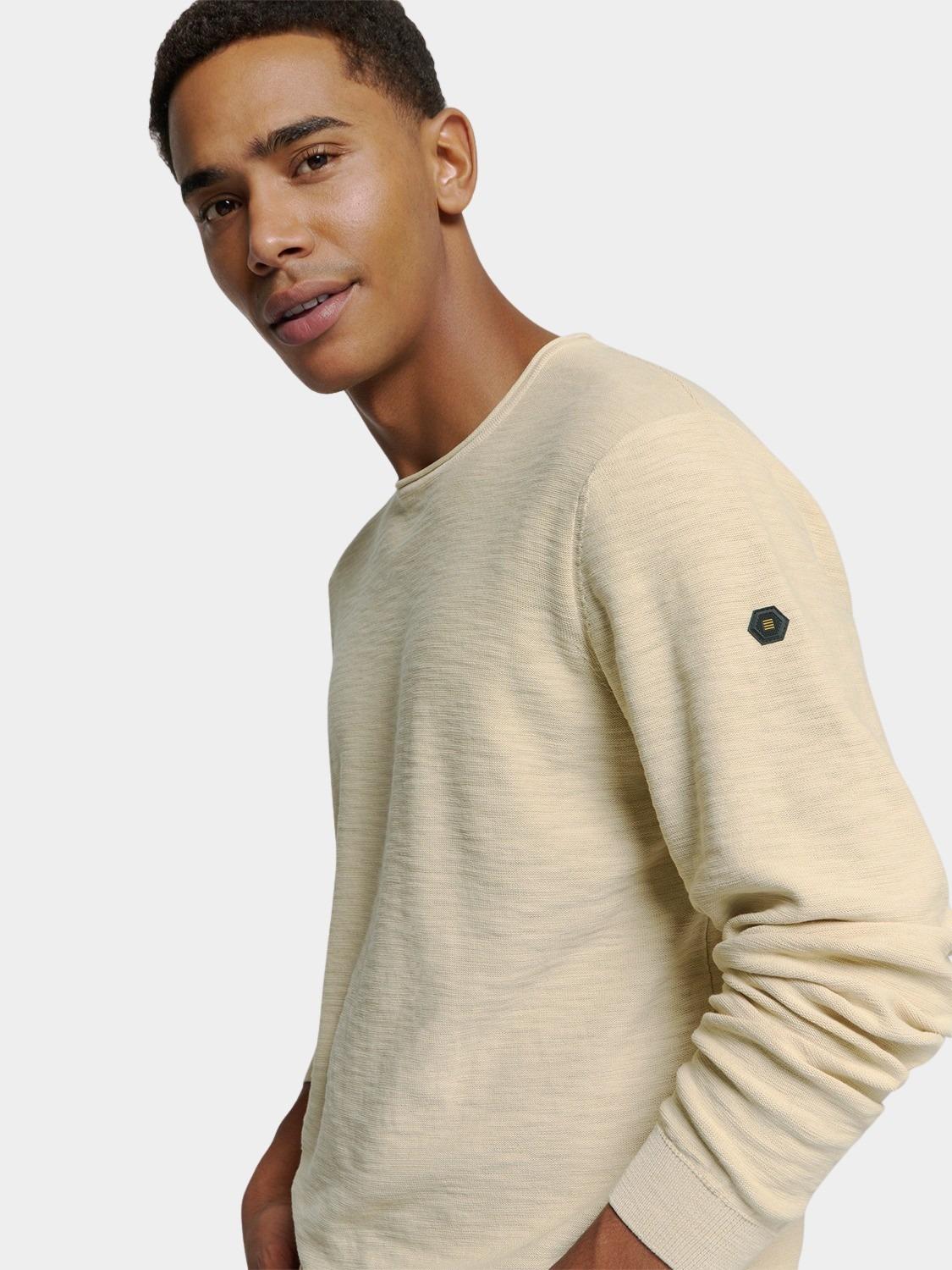 No Excess Pullover Grijs Pullover Crewneck Garment Dye N2101/122
